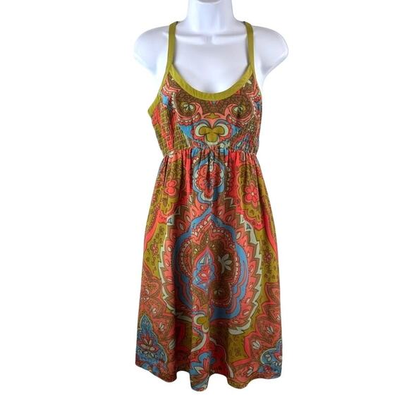Moulinette Soeurs Silk Retro-Print Mod Dress Size 6 — 60s Print - Picture 1 of 9